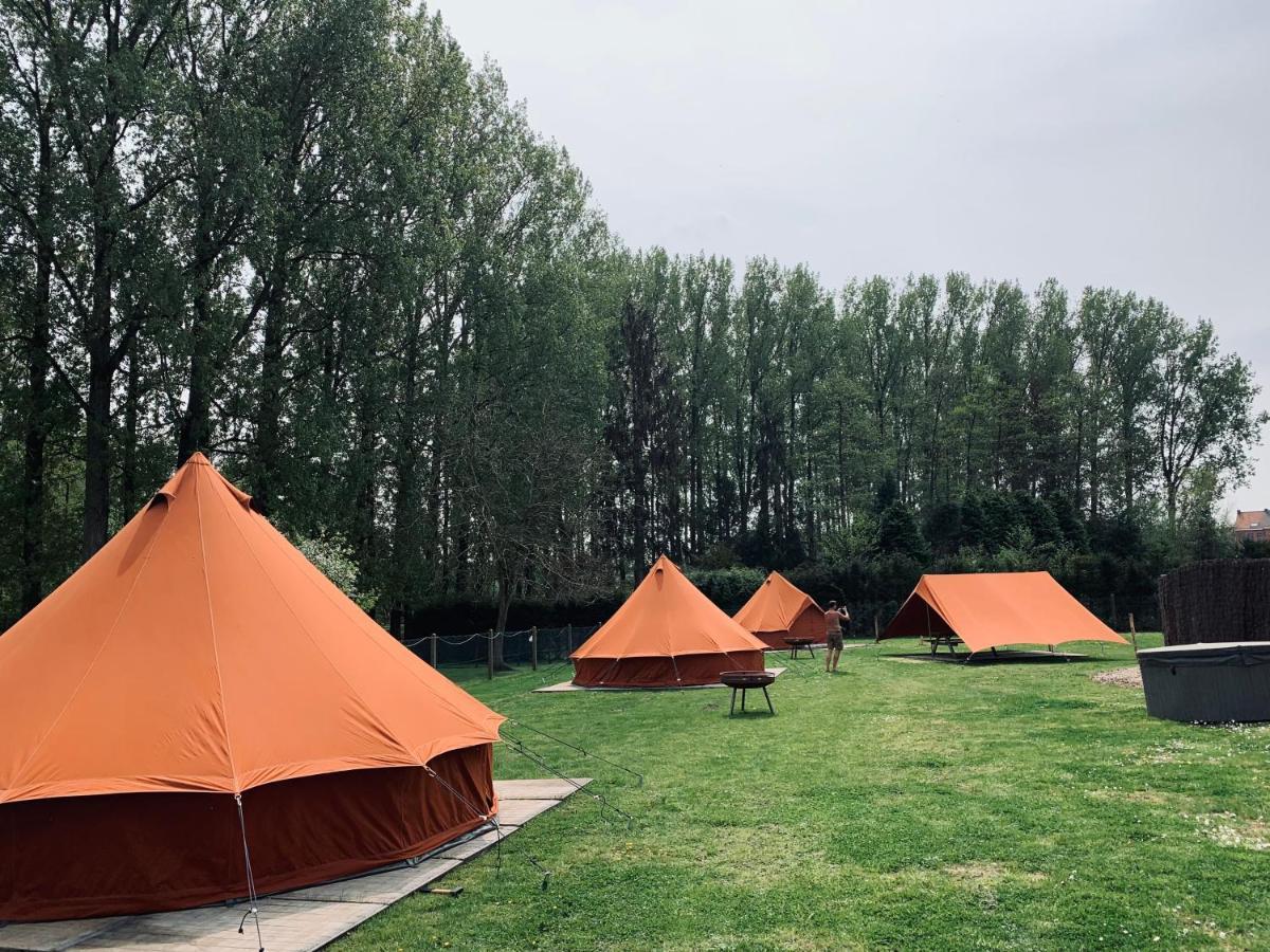 Fiertelmeers Boutique Glamping Hotel Ronse Bagian luar foto